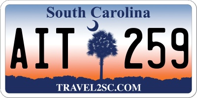 SC license plate AIT259