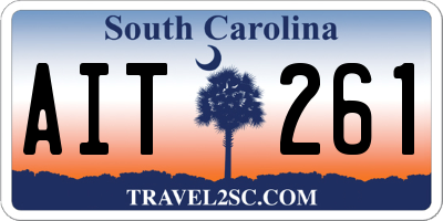 SC license plate AIT261