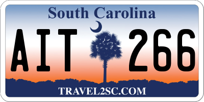 SC license plate AIT266