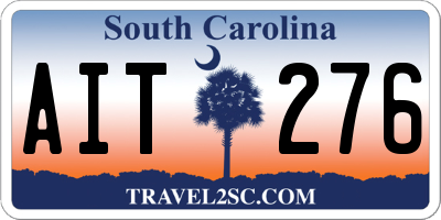 SC license plate AIT276