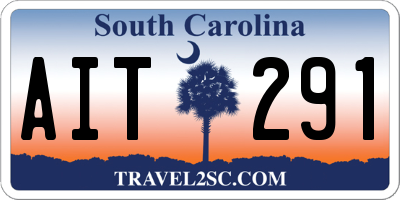 SC license plate AIT291
