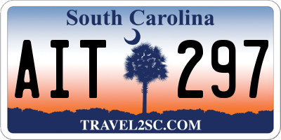 SC license plate AIT297