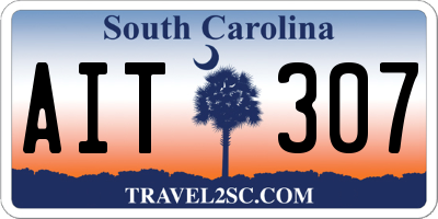 SC license plate AIT307