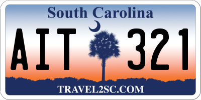 SC license plate AIT321