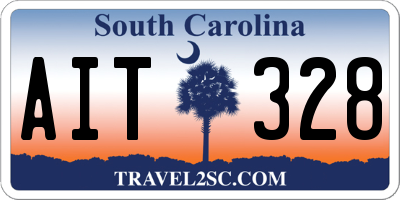 SC license plate AIT328