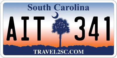 SC license plate AIT341