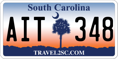 SC license plate AIT348