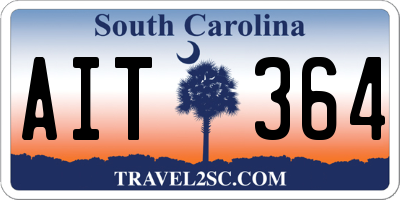 SC license plate AIT364