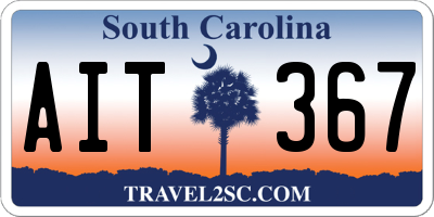 SC license plate AIT367