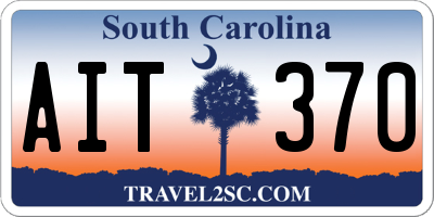 SC license plate AIT370