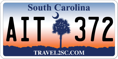 SC license plate AIT372