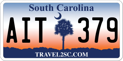 SC license plate AIT379