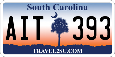SC license plate AIT393