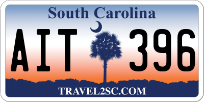 SC license plate AIT396