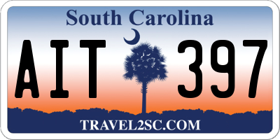 SC license plate AIT397