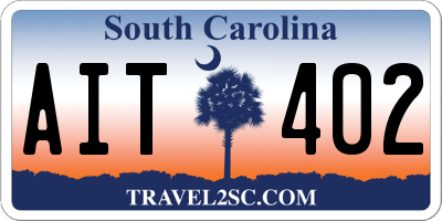 SC license plate AIT402