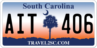 SC license plate AIT406