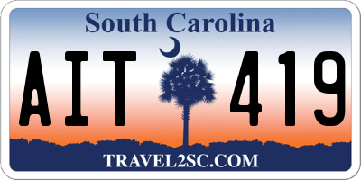 SC license plate AIT419