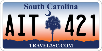 SC license plate AIT421