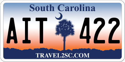SC license plate AIT422