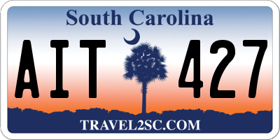 SC license plate AIT427
