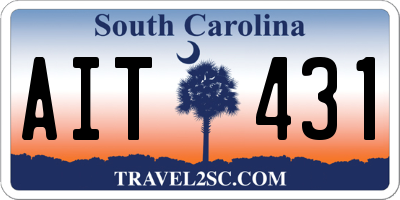 SC license plate AIT431