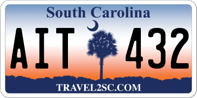 SC license plate AIT432