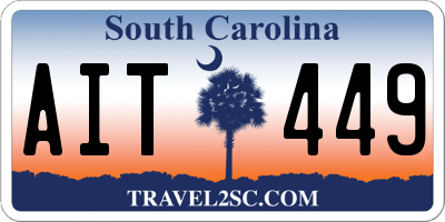 SC license plate AIT449