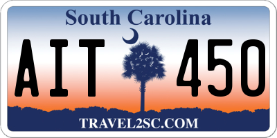 SC license plate AIT450