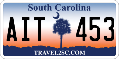 SC license plate AIT453