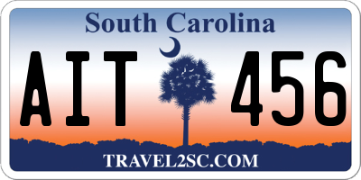 SC license plate AIT456