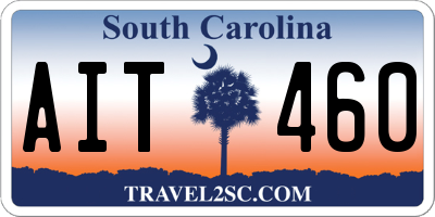 SC license plate AIT460