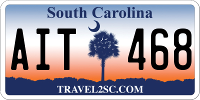 SC license plate AIT468