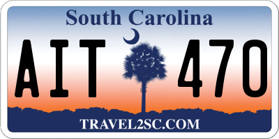 SC license plate AIT470