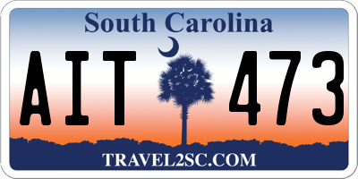 SC license plate AIT473