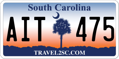 SC license plate AIT475