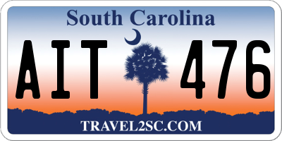 SC license plate AIT476