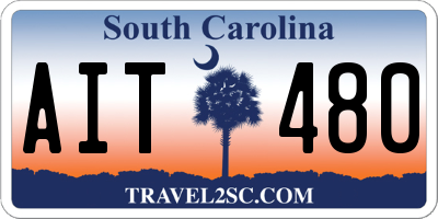 SC license plate AIT480