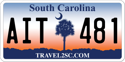 SC license plate AIT481