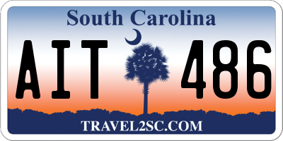 SC license plate AIT486