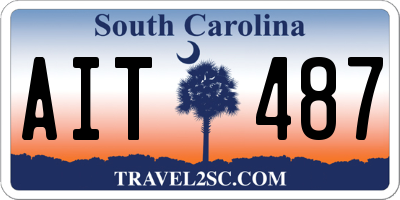 SC license plate AIT487
