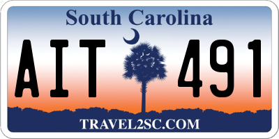 SC license plate AIT491