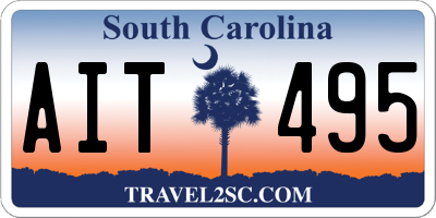 SC license plate AIT495