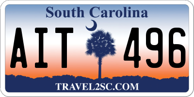 SC license plate AIT496