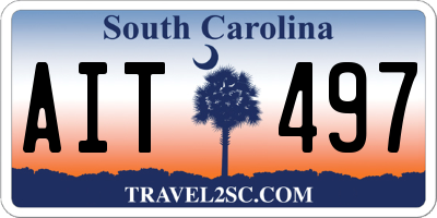 SC license plate AIT497