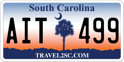 SC license plate AIT499