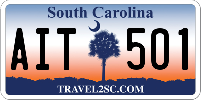 SC license plate AIT501