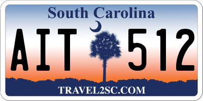 SC license plate AIT512