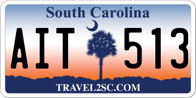 SC license plate AIT513