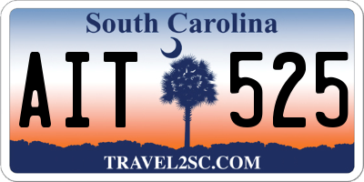 SC license plate AIT525